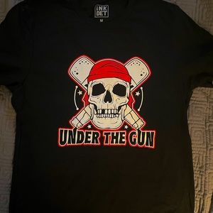 Under The Gun Band Tee (M) printed by Ink Detroit